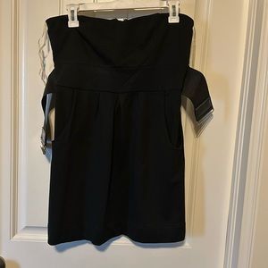 Black Strapless Blouse